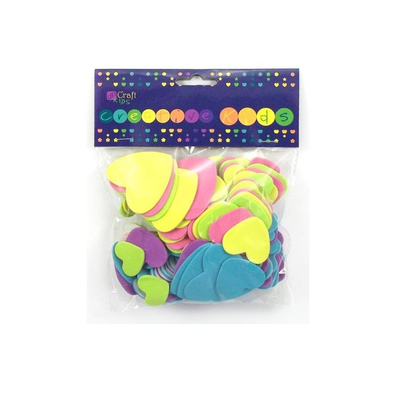 Heart Foam Shapes (Pack of 120)