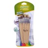 Brushes Set Natural Various Sizes (Pack of 10)