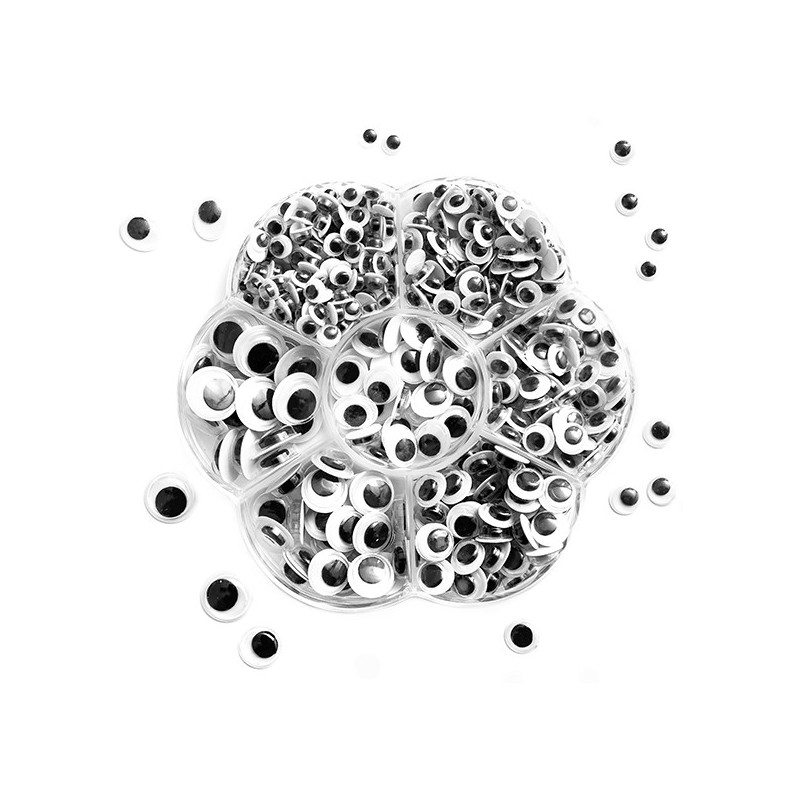 Assorted Adhesive Googly Eyes (Pack of 550)