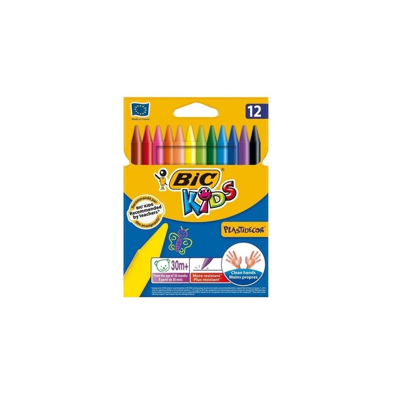 BIC Plastic Crayons (Pack of 12)