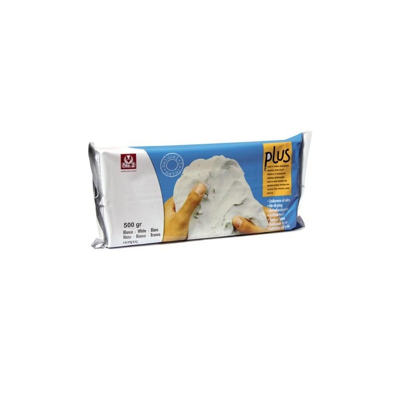 Plus Air Dry Clay 500g (White)