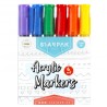 Starpak Acryllic Markers (Pack of 6)