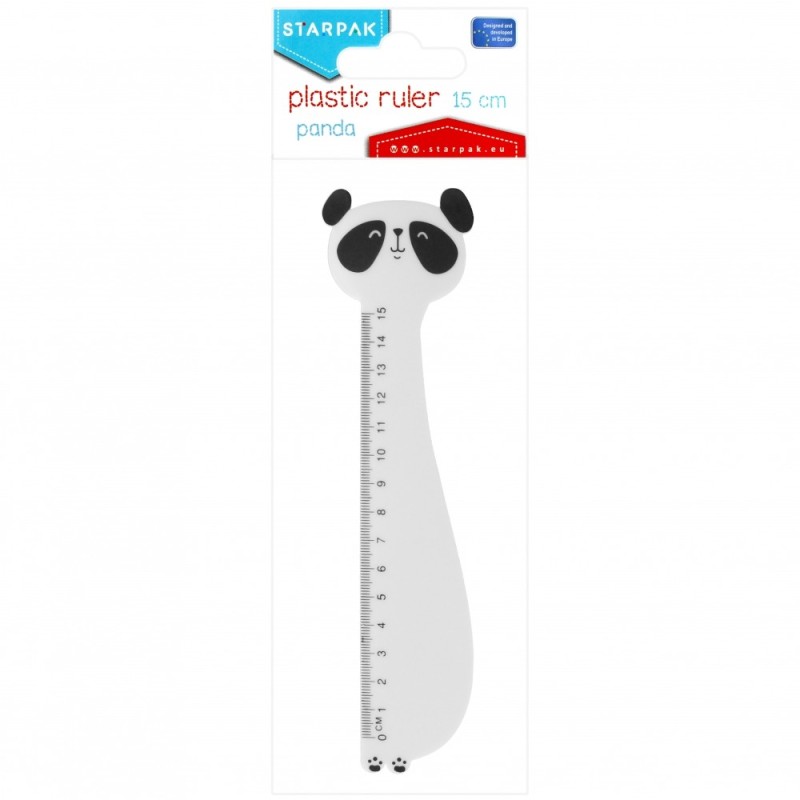Panda Plastic Ruler 15cm