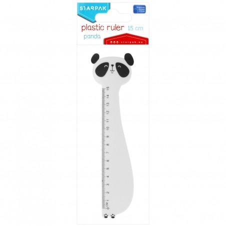 Panda Plastic Ruler 15cm
