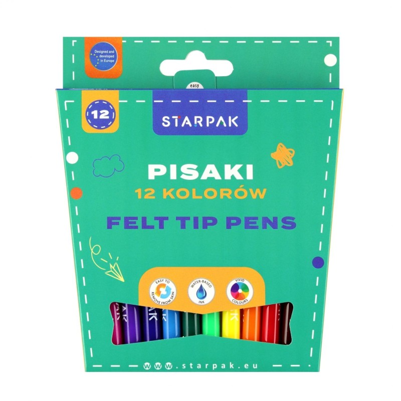 Starpak Felt Tip Pens (Pack of 12)
