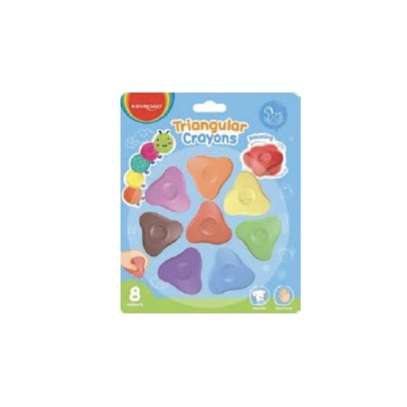 Triangular Wax Crayons (Pack of 8)