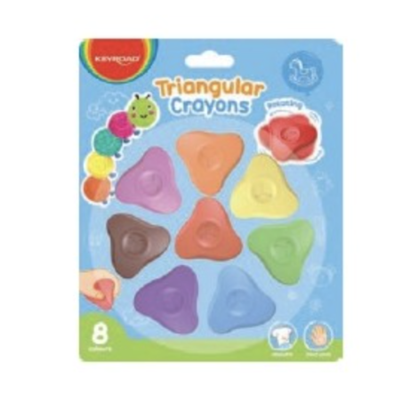 Triangular Wax Crayons (Pack of 8)