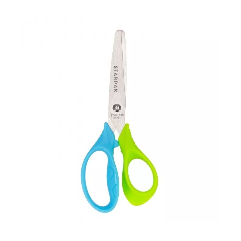 Starpak School Scissors 13cm Ergonomic (Blue/Green)