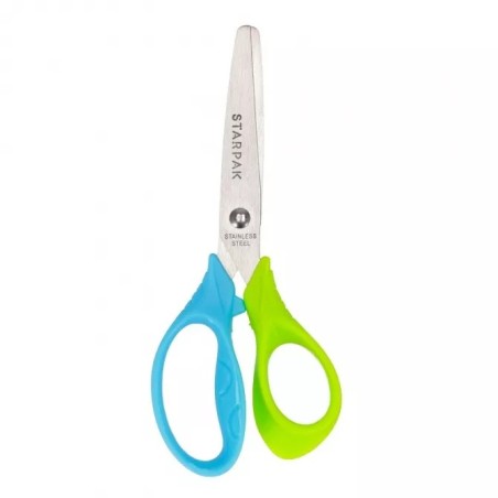 Starpak School Scissors 13cm Ergonomic (Blue/Green)