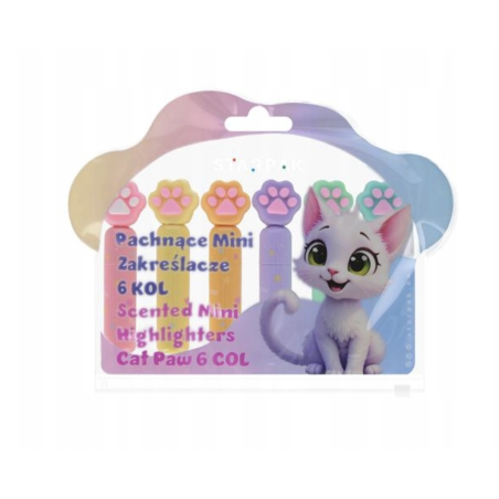 Starpak Mini Highlighters Paws (Pack of 6)