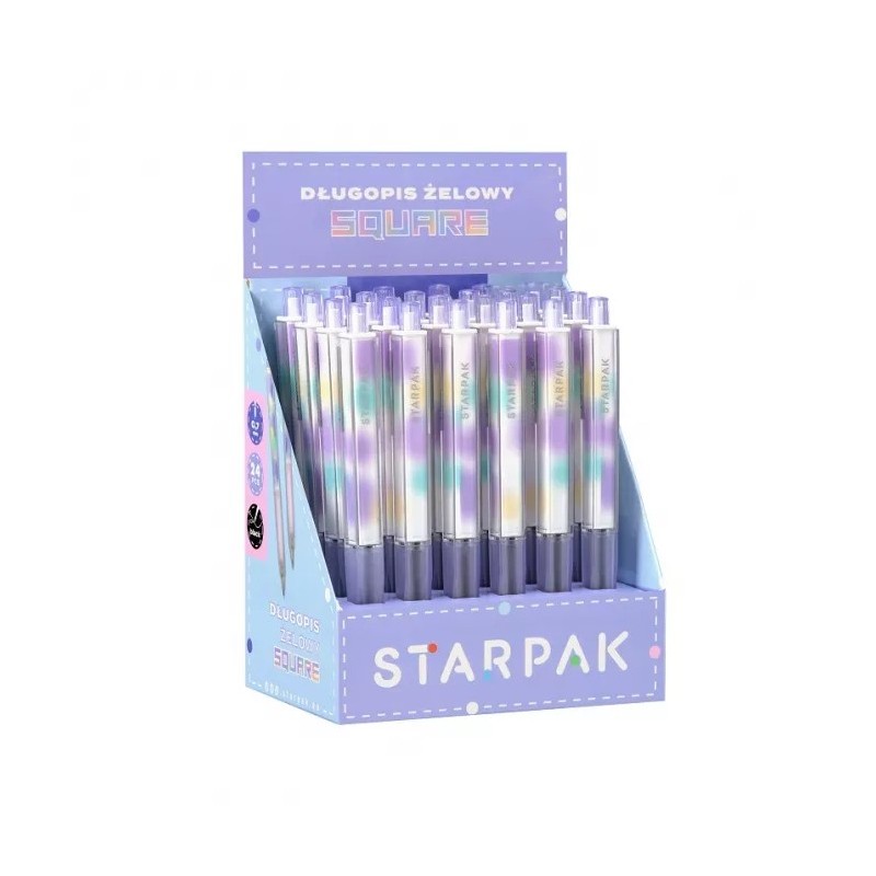 SQUARE Retractable Gel Pen (Black Ink)