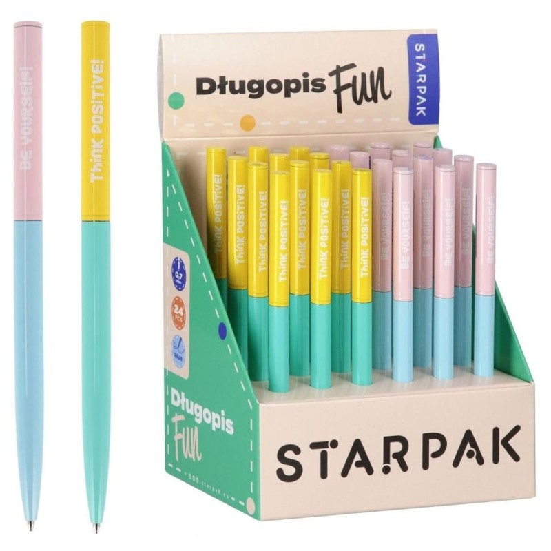 FUN Metal Ball Pen (Blue Ink)