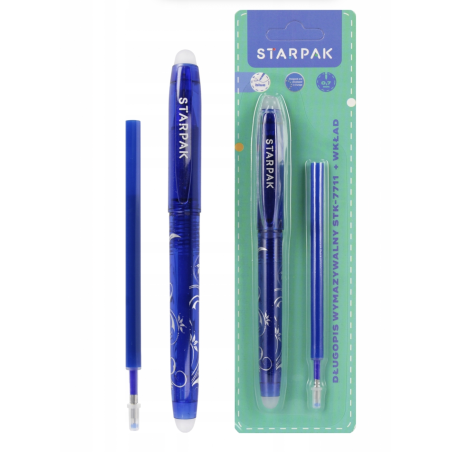 Starpak Erasable Pen + Extra Refill (Blue Ink)