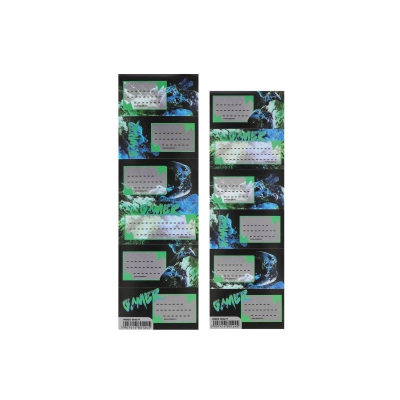 Pad6 Exercise Book Labels (2 Sheets - 12 Labels)