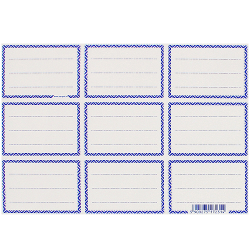 Frame Book Labels (1 Sheets - 9 Labels)