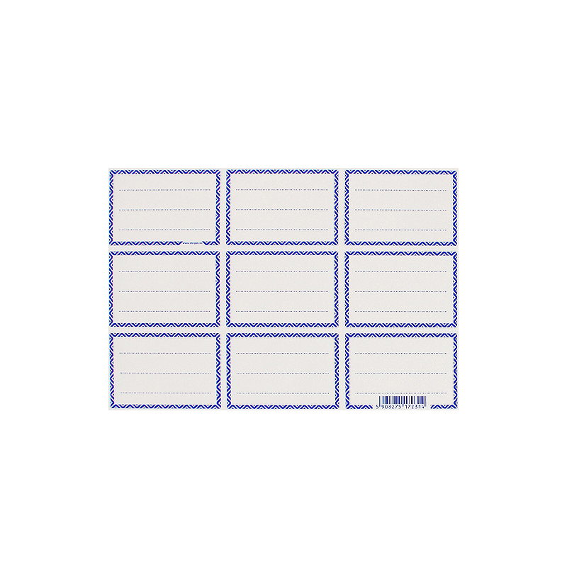 Frame Book Labels (1 Sheets - 9 Labels)