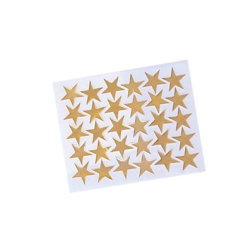 Stars Sticker Sheet (288 Stickers) - Gold