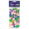 Assorted Acryllic Pastel Pom Poms