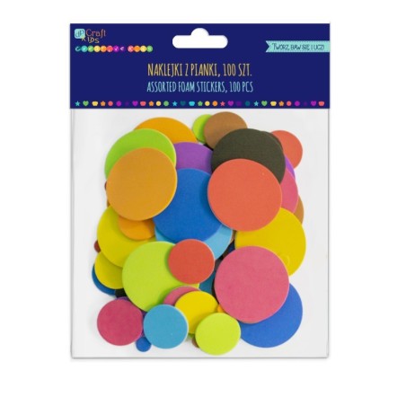 DPCraft Circles Foam Stickers (Pack of 100)