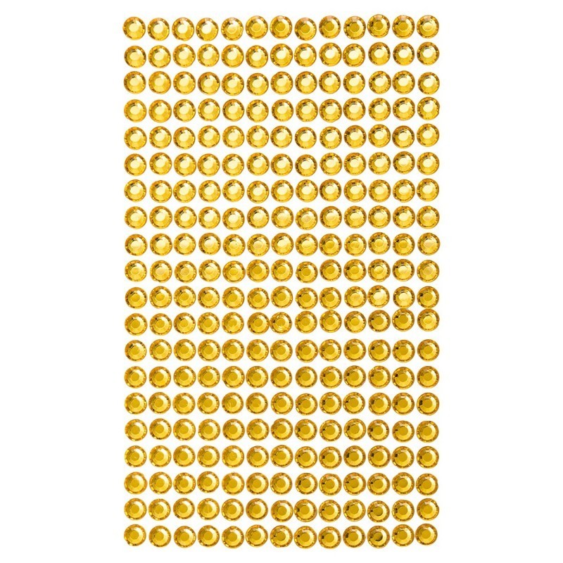 Adhesive Stones Yellow 6mm (Pack of 260)
