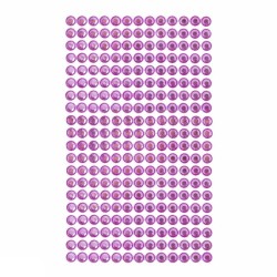Adhesive Stones Dark Pink 6mm (Pack of 260)
