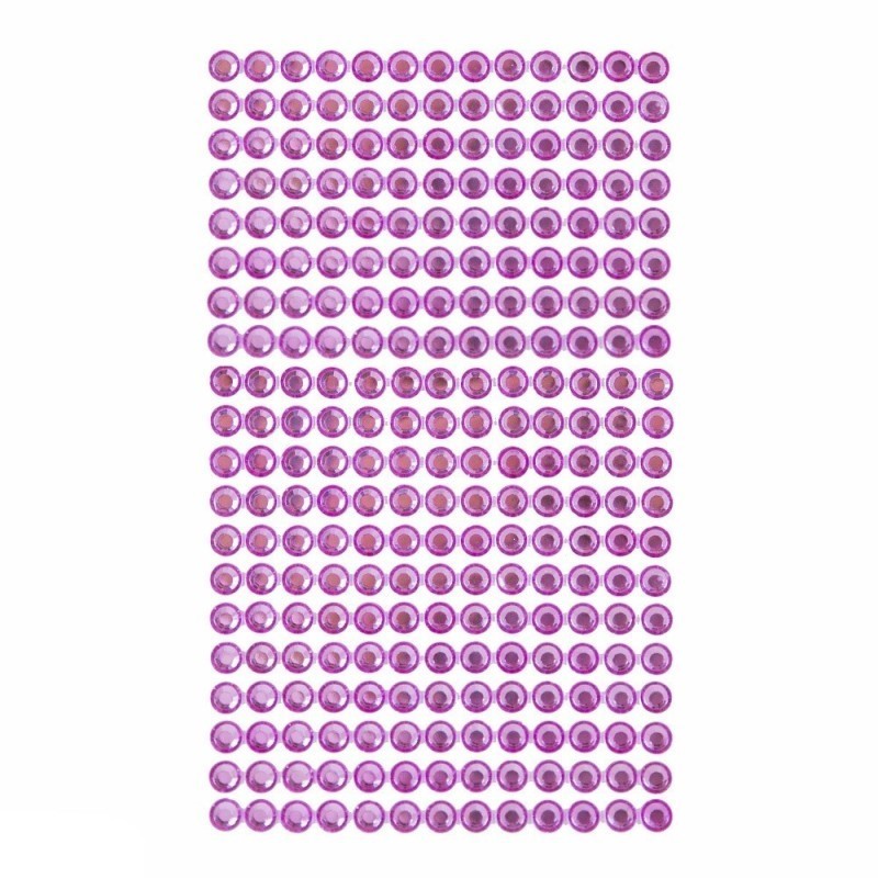 Adhesive Stones Dark Pink 6mm (Pack of 260)
