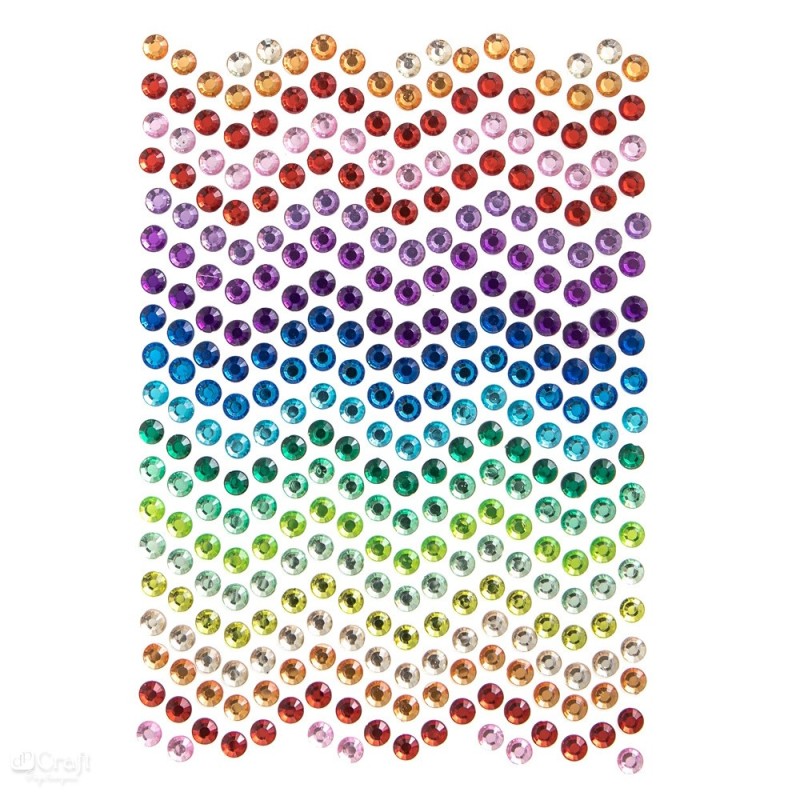 Rainbow Dust Adhesive Stones (Pack of 337)