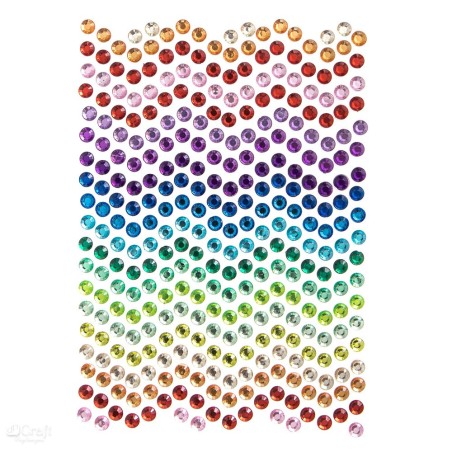 Rainbow Dust Adhesive Stones (Pack of 337)