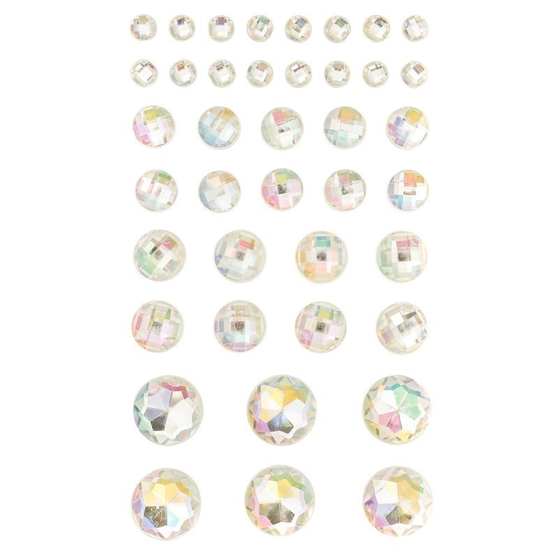 Opalescent Adhesive Stones (Pack of 40)