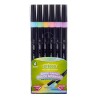 Pastel Double Sided Brush Markers (Pack of 6)