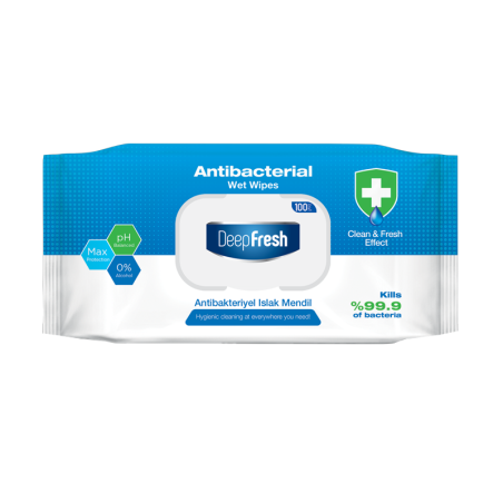 Antibacterial Wet Wipes (100 Wipes) - Large Pack