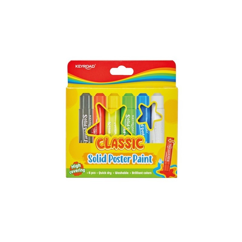 Keyroad Solid Poster Paint (Pack of 6)