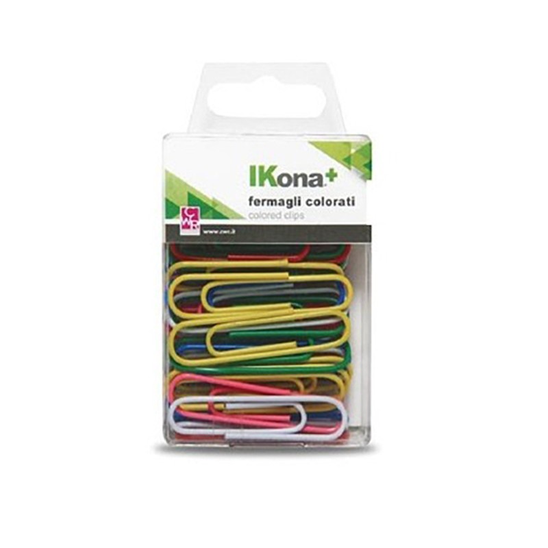 Ikona+ Colored Paper Clips (Pack of 50)
