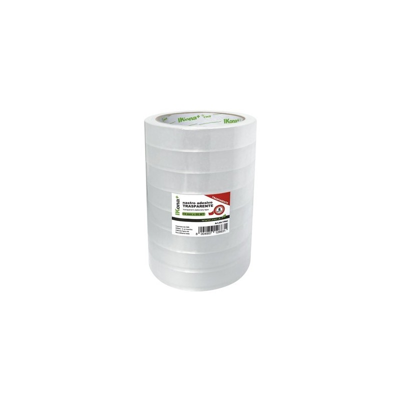 Ikona+ Adhesive Tape - 19mm x 66mt (Pack of 8)