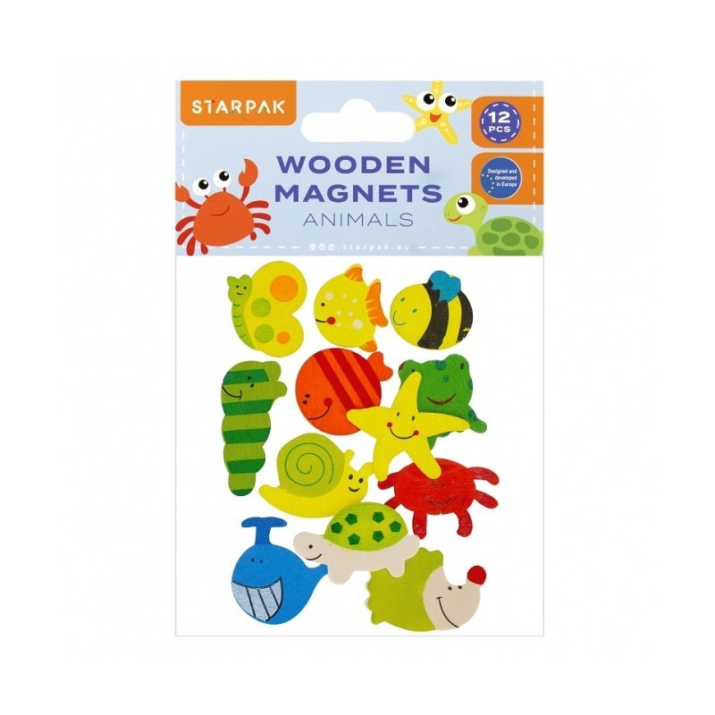 Starpak Wooded Magnets Animals