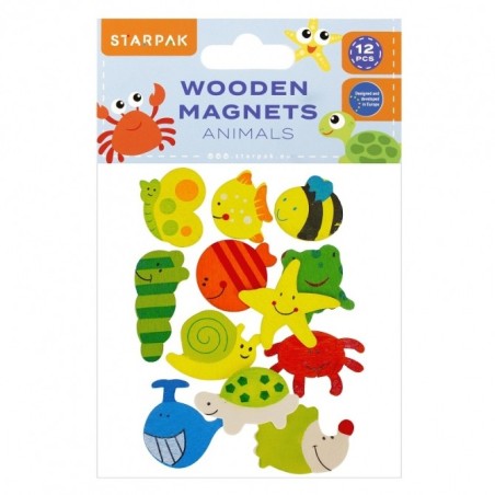 Starpak Wooded Magnets Animals