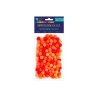 Assorted Pom Poms ORANGE (Pack of 120)