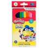 Play-Doh Jumbo Colouring Pencils (Pack of 12)