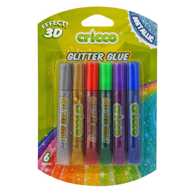 Glitter Glue Metallic (Pack of 6)