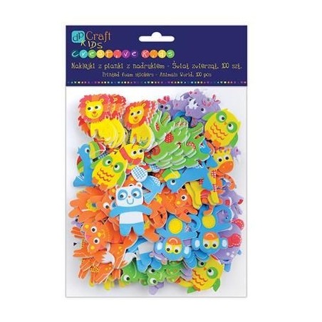 Animal World Foam Shapes (Pack of 100)