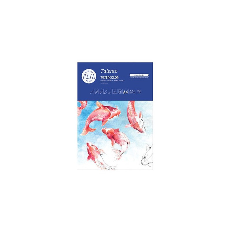 A4 Watercolor Acquarelle Sketchpad (10 pages) 300gsm
