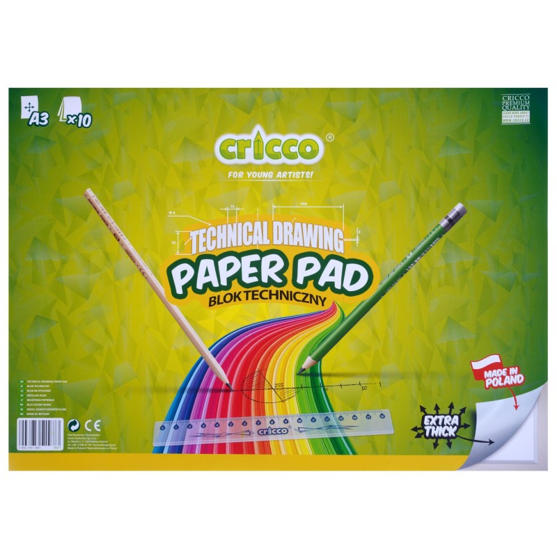 Cricco A3 Sketch Book, 10 Sheets, 170g (Glued Binding)