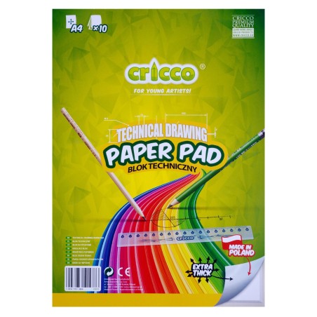 Cricco A4 Sketch Book, 10 Sheets, 170g (Glued Binding)
