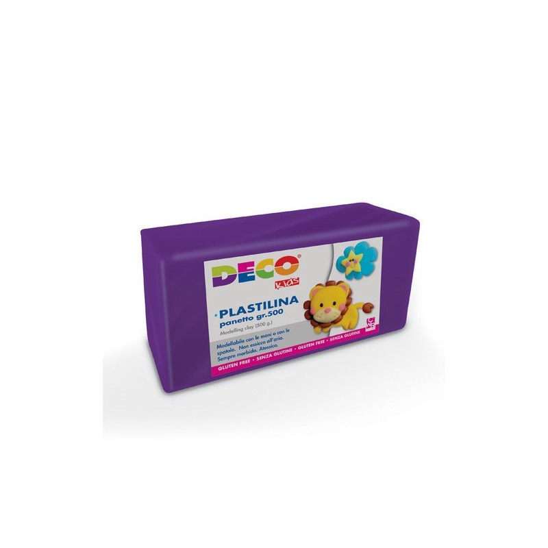 DECO Plasticine 500g (Purple)