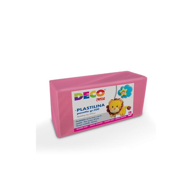 DECO Plasticine 500g (Pink)