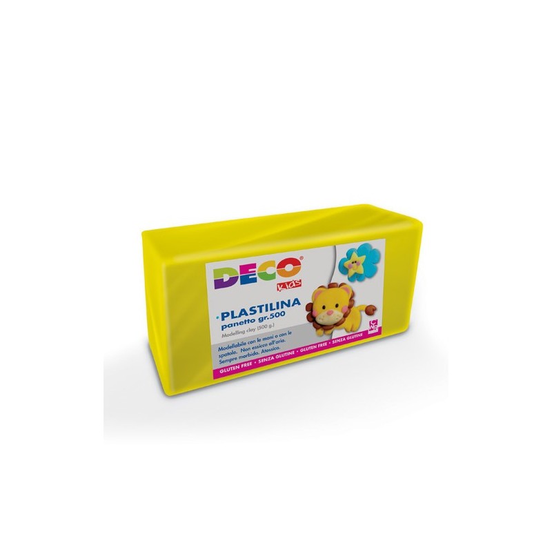 DECO Plasticine 500g (Yellow)