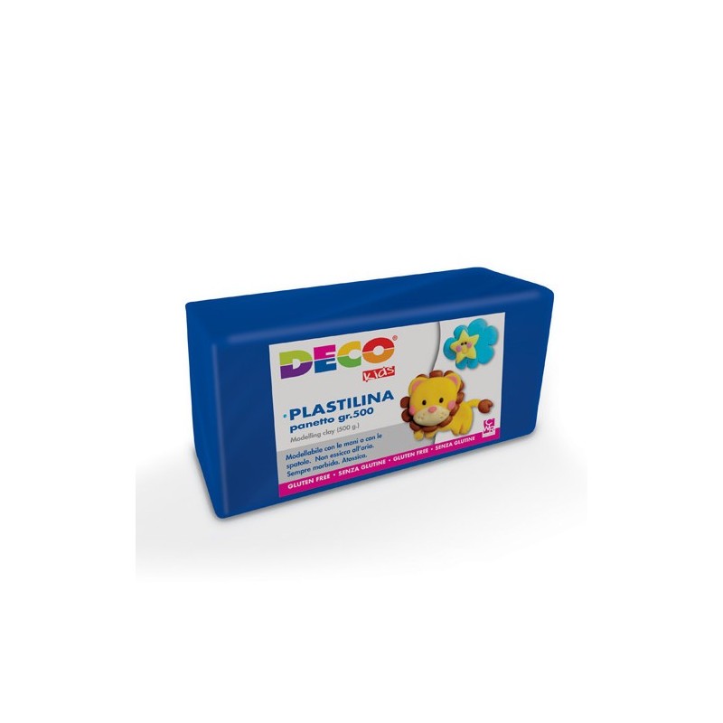 DECO Plasticine 500g (Blue)