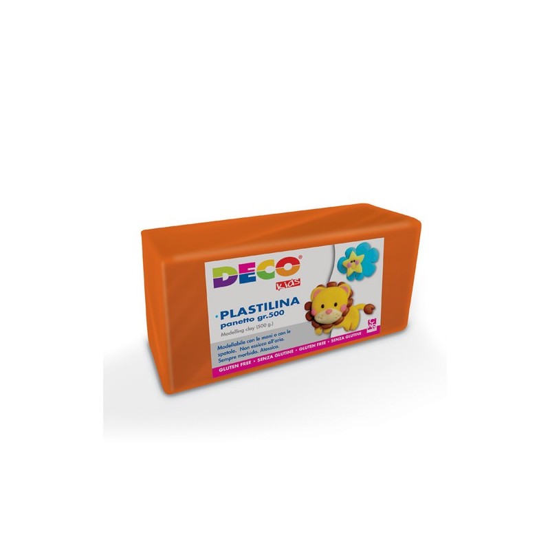 DECO Plasticine 500g (Orange)