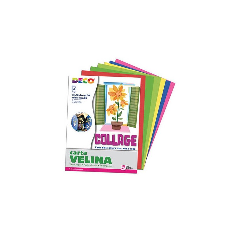 Tissue (Kite) Paper (Pack of 25) - Mixed Colours, 50x76cm each