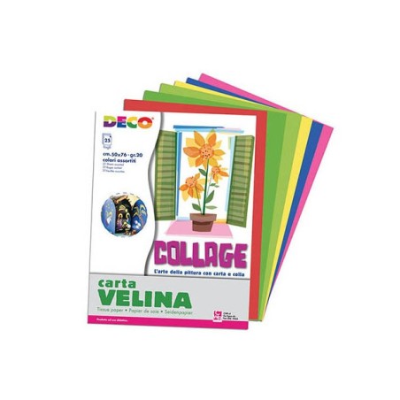 Tissue (Kite) Paper (Pack of 25) - Mixed Colours, 50x76cm each